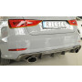 Diffuseur de pare-chocs arrière (silencieux duplex 1x152x95mm) "carbon-look" Rieger Tuning AUDI S3 (8V) BERLINE/CABRIOLET