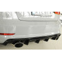 Diffuseur de pare-chocs arrière (silencieux duplex 1x152x95mm) "noir brillant" Rieger Tuning AUDI S3 (8V) BERLINE/CABRIOLET