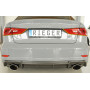 Diffuseur de pare-chocs arrière (silencieux duplex 1x152x95mm) "carbon-look" Rieger Tuning AUDI A3 (8V) S-LINE BERLINE/CABRIOLET