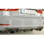Diffuseur de pare-chocs arrière (silencieux duplex 1x152x95mm) "carbon-look" Rieger Tuning AUDI A3 (8V) S-LINE BERLINE/CABRIOLET