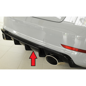 Diffuseur de pare-chocs arrière (silencieux duplex 152x95mm) "noir brillant" Rieger Tuning AUDI A3 (8V) S-LINE BERLINE/CABRIOLET Diffuseur de pare-chocs arrière (silencieux duplex 152x95mm) "noir brillant" Rieger Tuning AUDI A3 (8V) S-LINE BERLINE/CABRIOLET