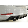 Diffuseur de pare-chocs arrière (silencieux duplex 152x95mm) "noir brillant" Rieger Tuning AUDI A3 (8V) S-LINE BERLINE/CABRIOLET