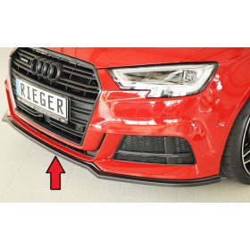 Lame de pare-chocs avant "noir mat" Rieger Tuning AUDI S3 (8V) FACELIFT