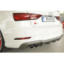 Diffuseur de pare-chocs arrière "carbon-look" Rieger Tuning AUDI S3 (8V) FACELIFT (BERLINE/CABRIOLET)