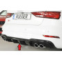 Diffuseur de pare-chocs arrière "noir brillant" Rieger Tuning AUDI S3 (8V) FACELIFT (BERLINE/CABRIOLET)