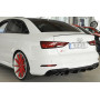 Diffuseur de pare-chocs arrière "noir brillant" Rieger Tuning AUDI S3 (8V) FACELIFT (BERLINE/CABRIOLET)