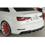 Diffuseur de pare-chocs arrière "noir brillant" Rieger Tuning AUDI S3 (8V) FACELIFT (BERLINE/CABRIOLET)