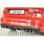 Diffuseur (duplex) de pare-chocs arrière "noir mat" Rieger Tuning AUDI A3 (8V) S-LINE FACELIFT (BERLINE/CABRIOLET)