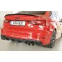 Diffuseur (duplex) de pare-chocs arrière "noir mat" Rieger Tuning AUDI A3 (8V) S-LINE FACELIFT (BERLINE/CABRIOLET)