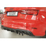 Diffuseur (duplex) de pare-chocs arrière "noir mat" Rieger Tuning AUDI A3 (8V) S-LINE FACELIFT (BERLINE/CABRIOLET)