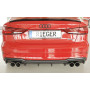 Diffuseur (duplex) de pare-chocs arrière "noir mat" Rieger Tuning AUDI A3 (8V) S-LINE FACELIFT (BERLINE/CABRIOLET)