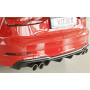 Diffuseur (duplex) de pare-chocs arrière "noir mat" Rieger Tuning AUDI A3 (8V) S-LINE FACELIFT (BERLINE/CABRIOLET)