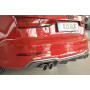 Diffuseur (duplex) de pare-chocs arrière "carbon-look" Rieger Tuning AUDI A3 (8V) S-LINE FACELIFT (BERLINE/CABRIOLET)