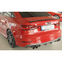 Diffuseur (duplex) de pare-chocs arrière "carbon-look" Rieger Tuning AUDI A3 (8V) S-LINE FACELIFT (BERLINE/CABRIOLET)