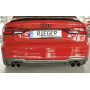 Diffuseur (duplex) de pare-chocs arrière "carbon-look" Rieger Tuning AUDI A3 (8V) S-LINE FACELIFT (BERLINE/CABRIOLET)