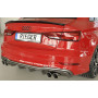 Diffuseur (duplex) de pare-chocs arrière "carbon-look" Rieger Tuning AUDI A3 (8V) S-LINE FACELIFT (BERLINE/CABRIOLET)