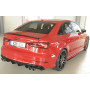 Diffuseur (duplex) de pare-chocs arrière "noir brillant" Rieger Tuning AUDI A3 (8V) S-LINE FACELIFT (BERLINE/CABRIOLET)