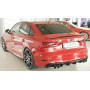 Diffuseur (duplex) de pare-chocs arrière "noir brillant" Rieger Tuning AUDI A3 (8V) S-LINE FACELIFT (BERLINE/CABRIOLET)