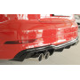 Diffuseur (duplex) de pare-chocs arrière "noir brillant" Rieger Tuning AUDI A3 (8V) S-LINE FACELIFT (BERLINE/CABRIOLET)