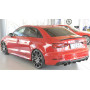 Diffuseur (duplex ovale) de pare-chocs arrière "noir mat" Rieger Tuning AUDI A3 (8V) S-LINE FACELIFT (BERLINE/CABRIOLET)