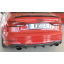 Diffuseur (duplex ovale) de pare-chocs arrière "noir mat" Rieger Tuning AUDI A3 (8V) S-LINE FACELIFT (BERLINE/CABRIOLET)