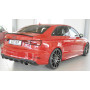 Diffuseur (duplex ovale) de pare-chocs arrière "noir mat" Rieger Tuning AUDI A3 (8V) S-LINE FACELIFT (BERLINE/CABRIOLET)
