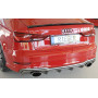 Diffuseur (duplex ovale) de pare-chocs arrière "carbon-look" Rieger Tuning AUDI A3 (8V) S-LINE FACELIFT (BERLINE/CABRIOLET)
