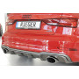 Diffuseur (duplex ovale) de pare-chocs arrière "carbon-look" Rieger Tuning AUDI A3 (8V) S-LINE FACELIFT (BERLINE/CABRIOLET)