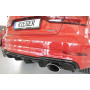 Diffuseur (duplex ovale) de pare-chocs arrière "noir brillant" Rieger Tuning AUDI A3 (8V) S-LINE FACELIFT (BERLINE/CABRIOLET)