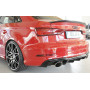 Diffuseur (duplex ovale) de pare-chocs arrière "noir brillant" Rieger Tuning AUDI A3 (8V) S-LINE FACELIFT (BERLINE/CABRIOLET)