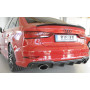 Diffuseur (duplex ovale) de pare-chocs arrière "noir mat" Rieger Tuning AUDI S3 (8V) FACELIFT (BERLINE/CABRIOLET)