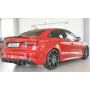 Diffuseur (duplex ovale) de pare-chocs arrière "noir mat" Rieger Tuning AUDI S3 (8V) FACELIFT (BERLINE/CABRIOLET)