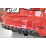 Diffuseur (duplex ovale) de pare-chocs arrière "noir mat" Rieger Tuning AUDI S3 (8V) FACELIFT (BERLINE/CABRIOLET)