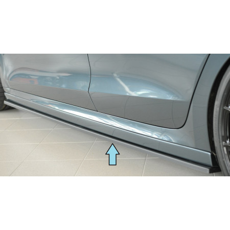 Lame de bas de caisse côté droit "noir mat" Rieger Tuning SKODA OCTAVIA RS (NX) FACELIFT