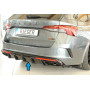 Diffuseur de pare-chocs arrière (sans attelage) "noir brillant" Rieger Tuning SKODA OCTAVIA RS (NX) FACELIFT