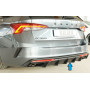 Diffuseur de pare-chocs arrière (avec attelage) "noir mat" Rieger Tuning SKODA OCTAVIA RS (NX) FACELIFT