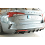 Diffuseur de pare-chocs arrière (avec attelage) "noir brillant" Rieger Tuning SKODA OCTAVIA RS (NX) FACELIFT