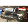 Diffuseur de pare-chocs arrière (sans attelage) "noir mat" Rieger Tuning BMW SERIE 2 (G42/G2C) COUPÉ (avec Pack M Sport)