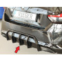 Diffuseur de pare-chocs arrière (sans attelage) "noir brillant" Rieger Tuning BMW SERIE 2 (G42/G2C) COUPÉ (avec Pack M Sport)