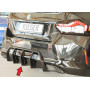 Diffuseur de pare-chocs arrière (sans attelage) "noir brillant" Rieger Tuning BMW SERIE 2 (G42/G2C) COUPÉ (avec Pack M Sport)