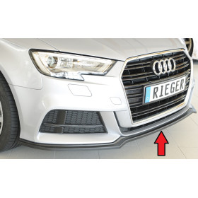 Lame de pare-chocs avant "noir mat" Rieger Tuning AUDI A3 S-Line (8V) Facelift