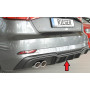 Diffuseur de pare-chocs arrière "noir mat" Rieger Tuning AUDI A3 S-Line (8V) Facelift