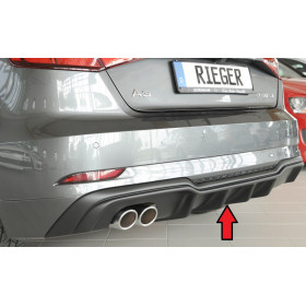Diffuseur de pare-chocs arrière "noir mat" Rieger Tuning AUDI A3 S-Line (8V) Facelift Diffuseur de pare-chocs arrière "noir mat" Rieger Tuning AUDI A3 S-Line (8V) Facelift