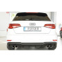 Diffuseur de pare-chocs arrière (silencieux duplex 4x90mm) "noir mat" Rieger Tuning AUDI A3 S-Line (8V) Facelift