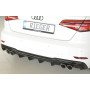 Diffuseur de pare-chocs arrière (silencieux duplex 4x90mm) "noir brillant" Rieger Tuning AUDI A3 S-Line (8V) Facelift