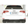 Diffuseur de pare-chocs arrière (silencieux duplex 4x90mm) "noir brillant" Rieger Tuning AUDI A3 S-Line (8V) Facelift