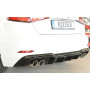 Diffuseur de pare-chocs arrière (silencieux duplex 4x90mm) "noir brillant" Rieger Tuning AUDI A3 S-Line (8V) Facelift