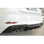Diffuseur de pare-chocs arrière (silencieux duplex 4x90mm) "noir brillant" Rieger Tuning AUDI A3 S-Line (8V) Facelift