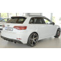 Diffuseur de pare-chocs arrière (silencieux duplex 1x152x95mm) "noir mat" Rieger Tuning AUDI A3 S-Line (8V) Facelift