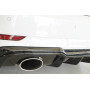 Diffuseur de pare-chocs arrière (silencieux duplex 1x152x95mm) "noir brillant" Rieger Tuning AUDI A3 S-Line (8V) Facelift